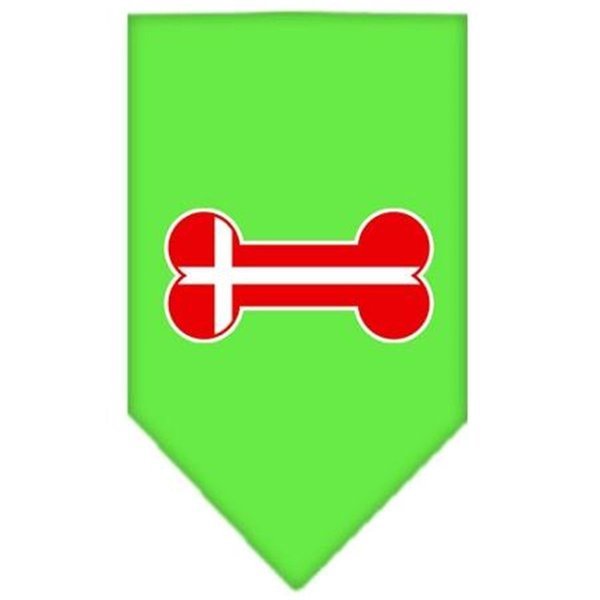 Bone Flag Denmark  Screen Print Bandana Lime Green Small, Unconditional Love, Mfr#: UN812560
